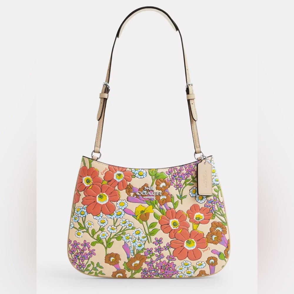 Penelope Shoulder Bag With Floral Print